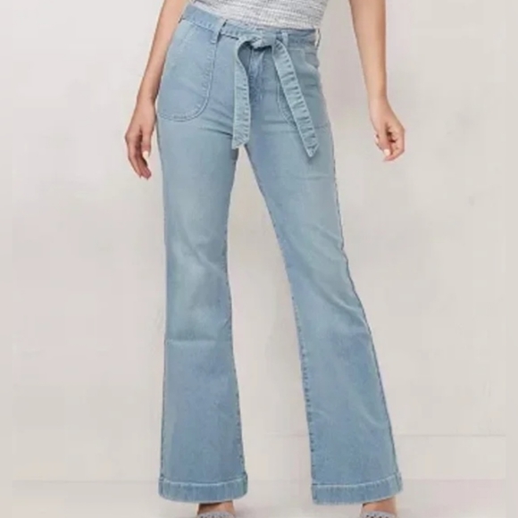 LC Lauren Conrad High Rise Flare Jeans - Picture 2 of 5